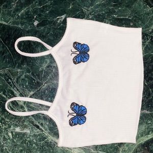 Butterfly crop top